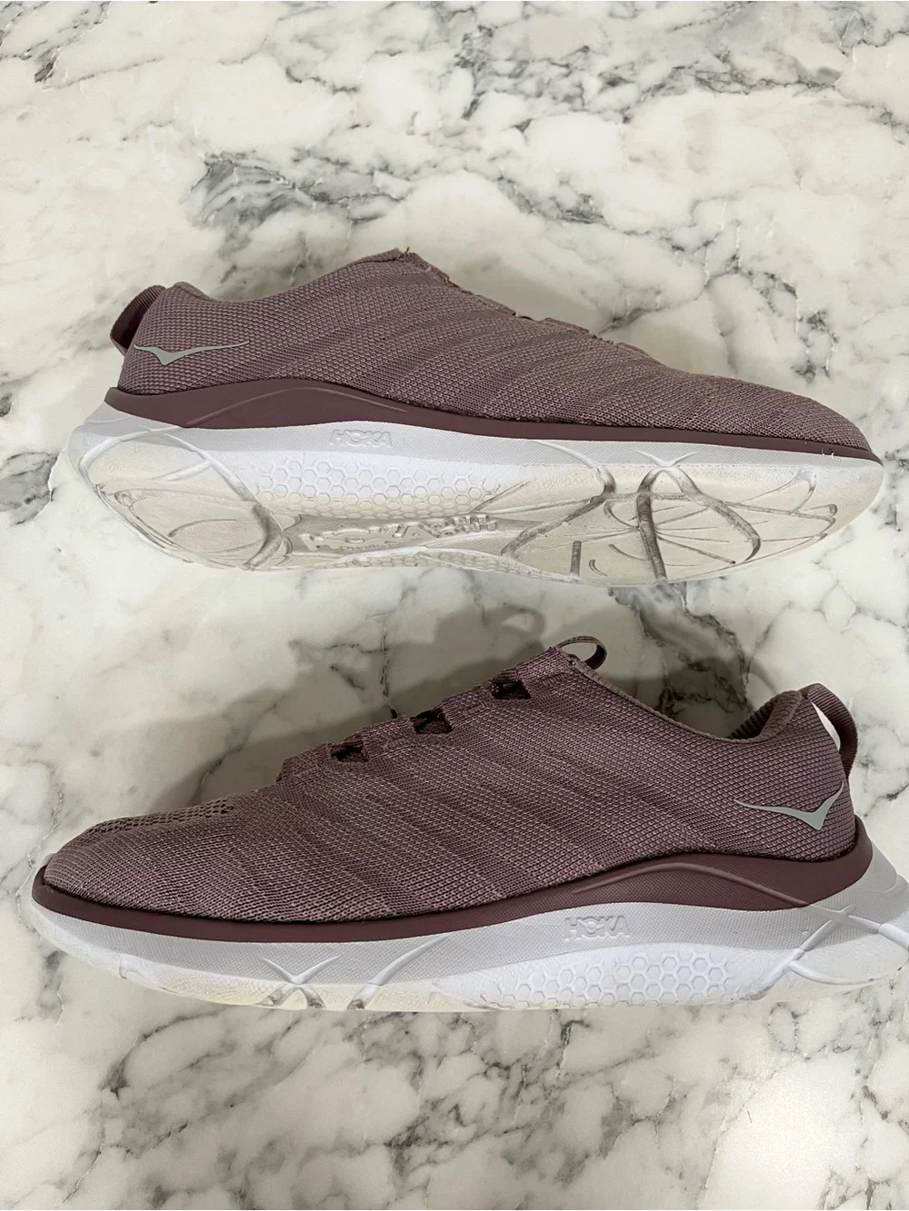 Hoka One One Hupana Knit Jacquard Sneakers Womens 8 Purple Gym Run Training Shoe
